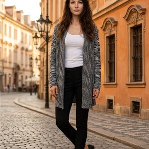 Kim Rogers Black and Gray Cardigan